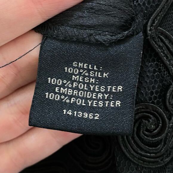 Thurley Empire Secret Garden Silk Cold Shoulder Jumpsuit in Black Size 10/US 6 - Picture 6 of 9